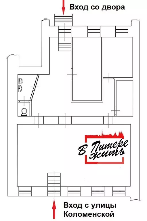 Помещение свободного назначения в Санкт-Петербург Коломенская ул., 7 ... - Фото 2