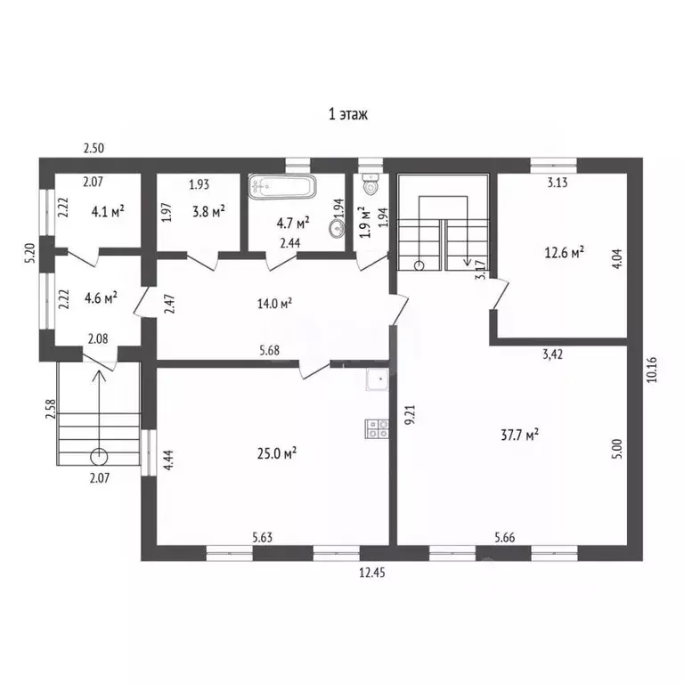 Дом в Тюменская область, Тюменский муниципальный округ, пос. ... - Фото 1