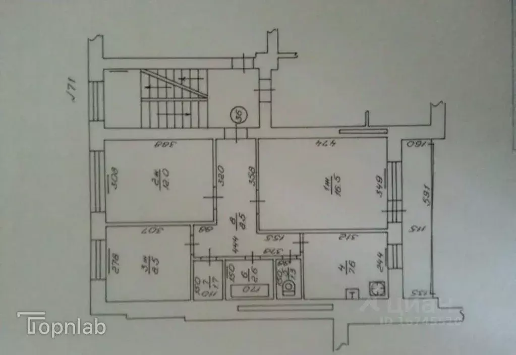 3-к кв. Калининградская область, Калининград Батальная ул., 71 (60.0 ... - Фото 1
