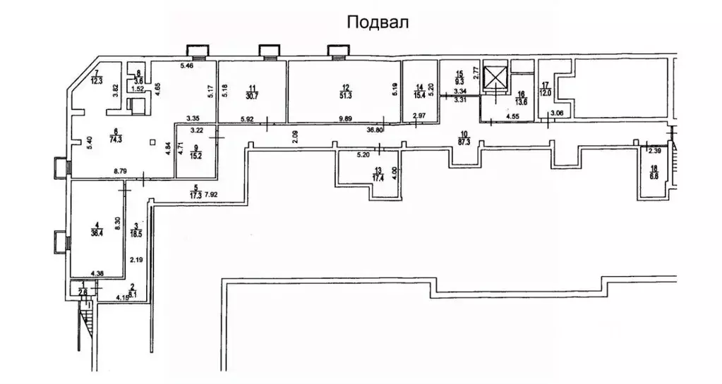 Торговая площадь в Москва Трифоновская ул., 12 (1208 м) - Фото 1