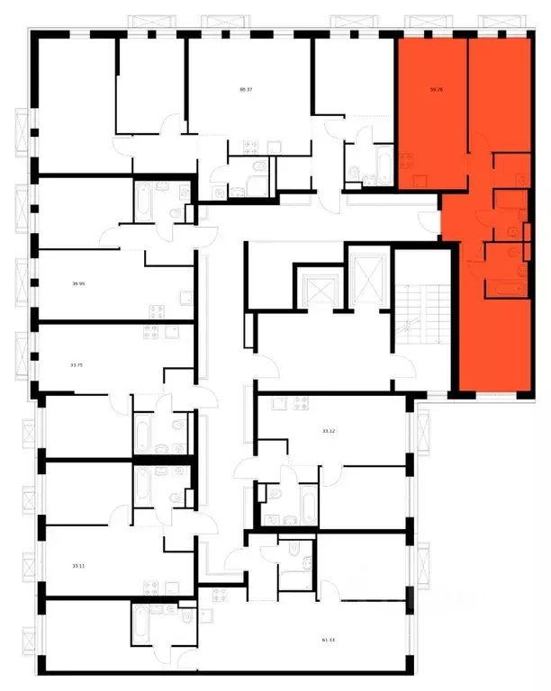 2-к кв. Бурятия, Улан-Удэ ул. Шмидта, 37А (59.26 м) - Фото 2