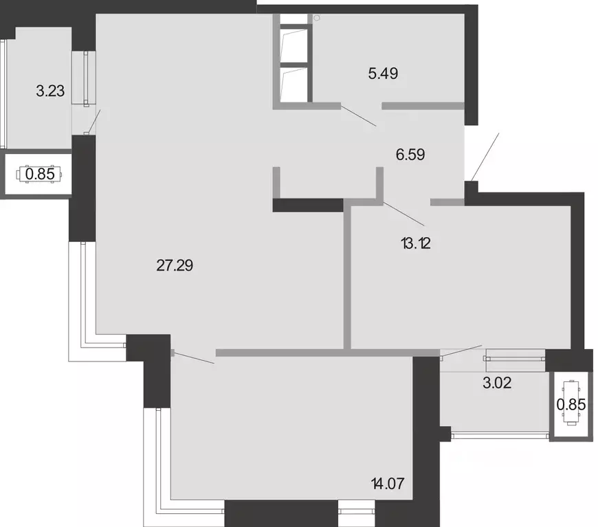 2-к кв. Тульская область, Тула Премьер Парк жилой комплекс (74.51 м) - Фото 0