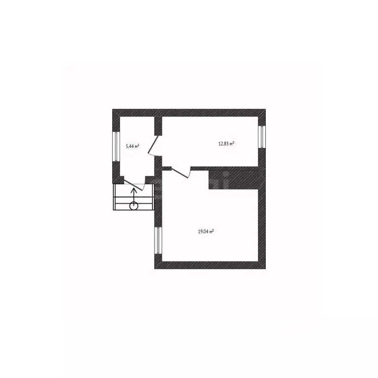 Дом в Белгородская область, Валуйки Школьная ул., 31 (38 м) - Фото 2