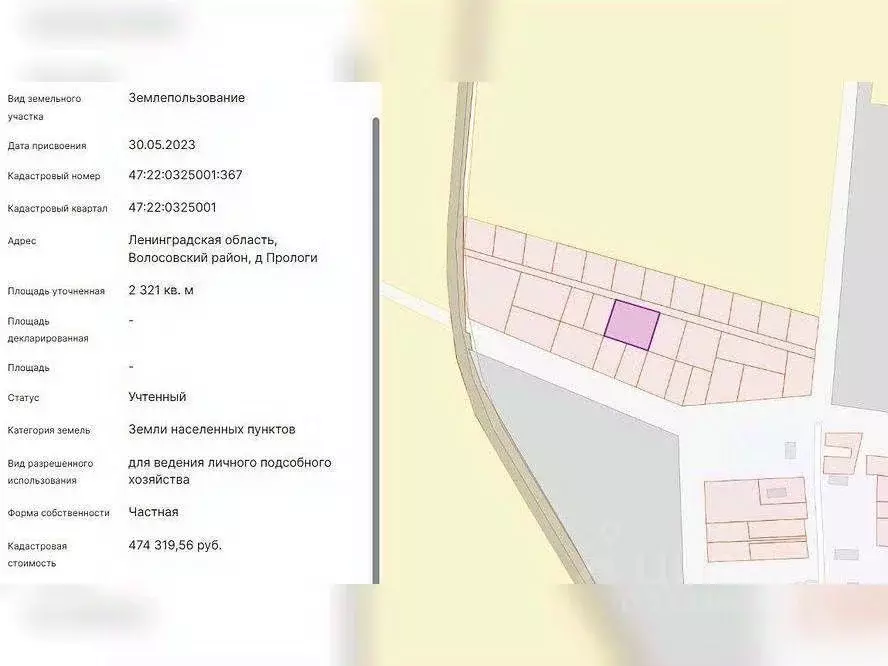 Участок в Ленинградская область, Волосовский район, Большеврудское ... - Фото 2