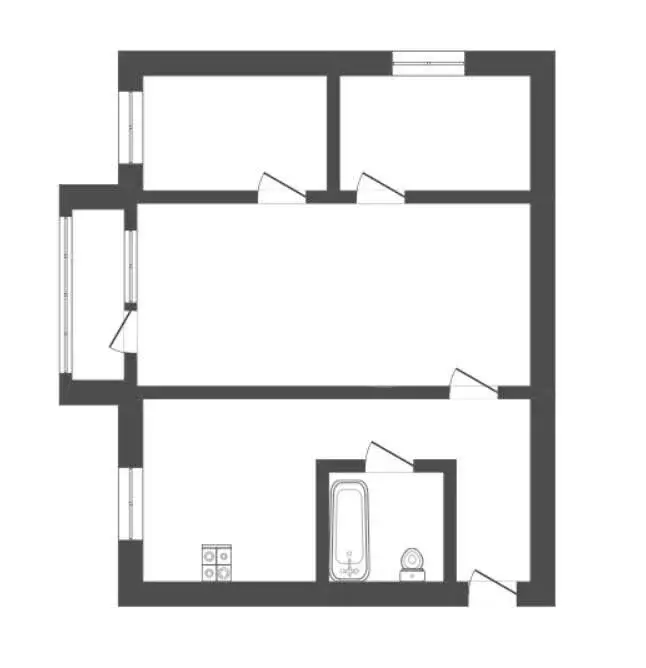 3-комнатная квартира: Борисоглебск, Юго-Восточный микрорайон, 5 (47.9 ... - Фото 1