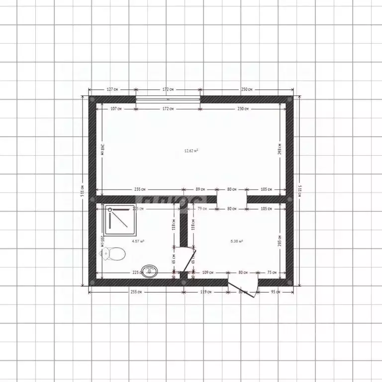 1-к кв. Липецкая область, Липецк Архангельская ул., 10 (18.6 м) - Фото 2
