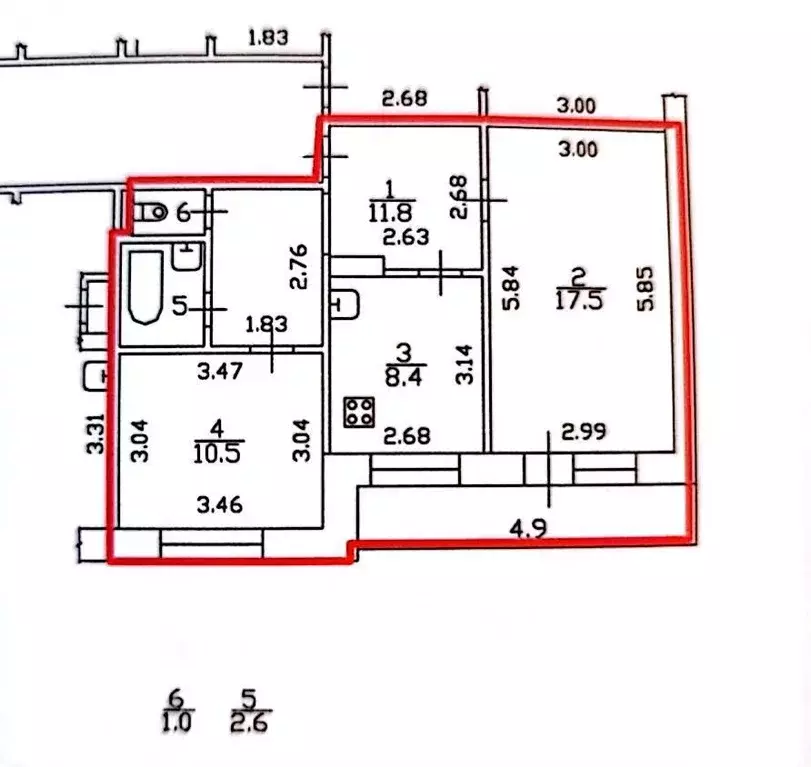2-к кв. Санкт-Петербург Беговая ул., 5К1 (51.0 м) - Фото 0
