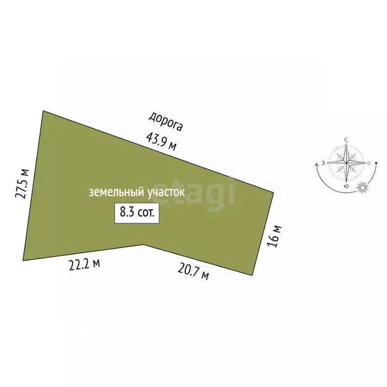 Участок в Крым, Симферопольский район, Перовское с/пос, с. Украинка ... - Фото 2