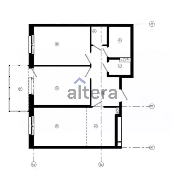 3-комнатная квартира: Казань, улица Павлюхина (67.77 м) - Фото 1