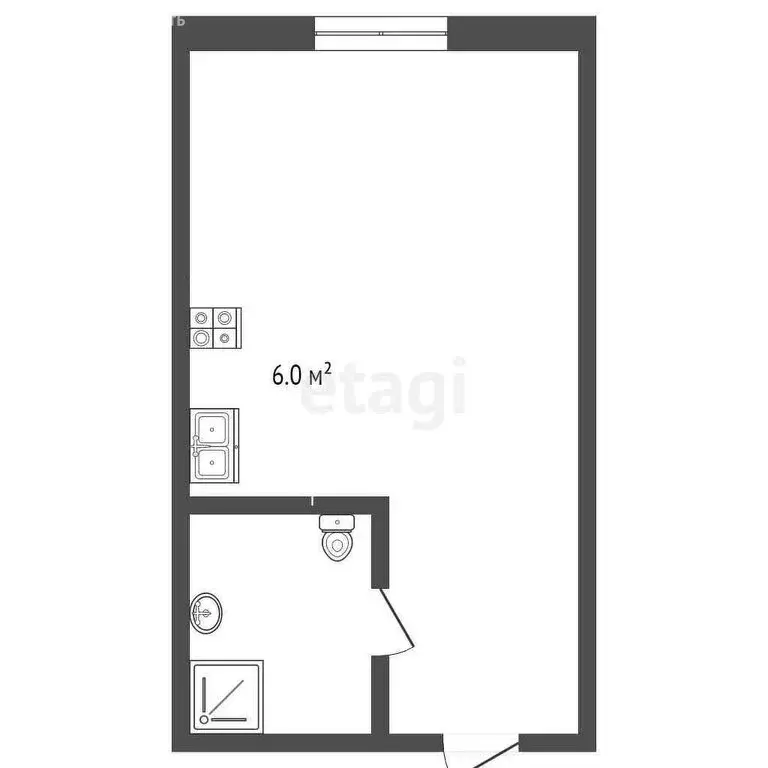 Квартира-студия: Анапа, Крестьянская улица, 27к3 (25 м) - Фото 1