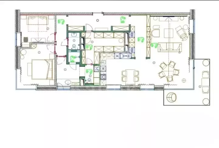 2-комнатная квартира: Москва, Мосфильмовская улица, 1А (133.6 м) - Фото 1