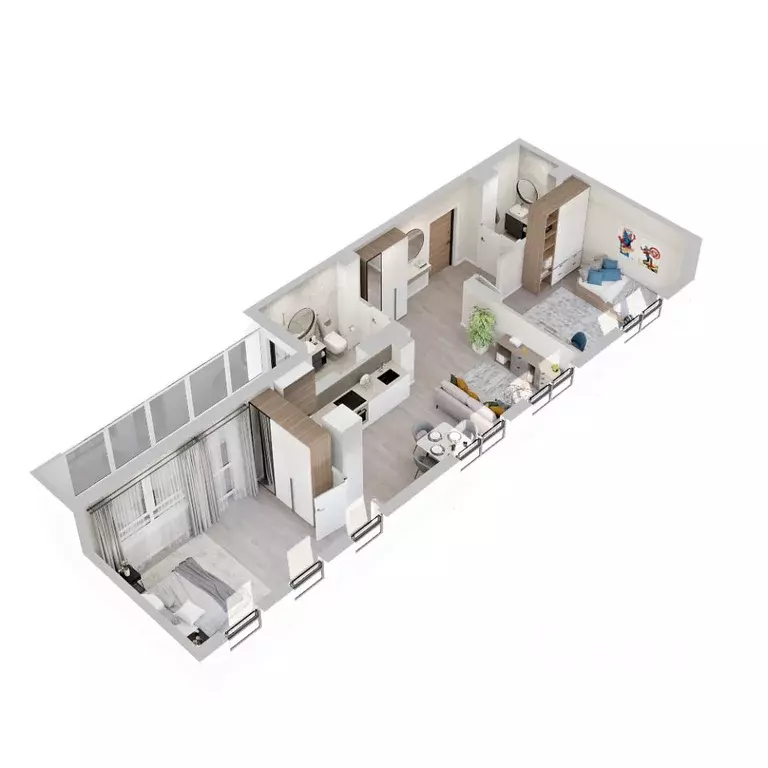 2-к кв. Нижегородская область, Нижний Новгород ул. Достоевского, 18 ... - Фото 2