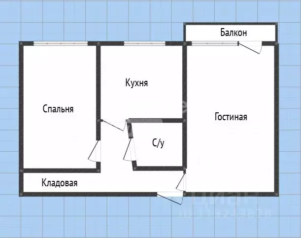 2-к кв. Дагестан, Избербаш ул. Г. Гамидова, 77 (49.1 м) - Фото 1