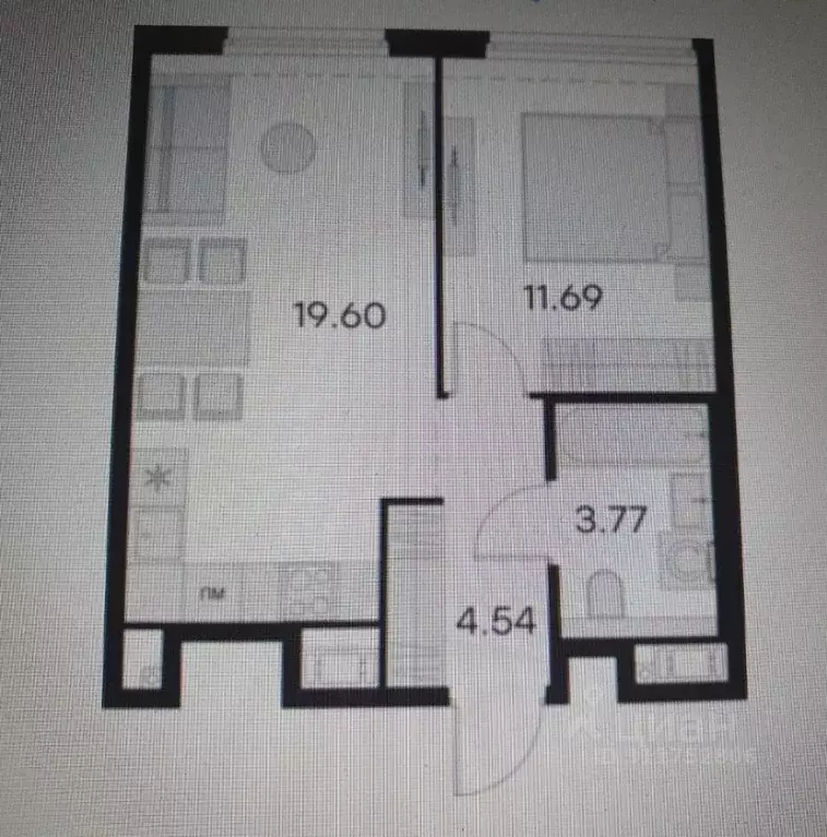 2-к кв. Санкт-Петербург ул. Челюскина, 8 (40.0 м) - Фото 0