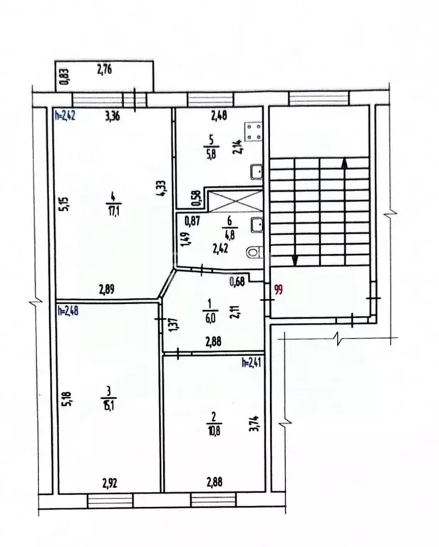 3-к кв. Пермский край, Березники ул. Свердлова, 162 (59.6 м) - Фото 1