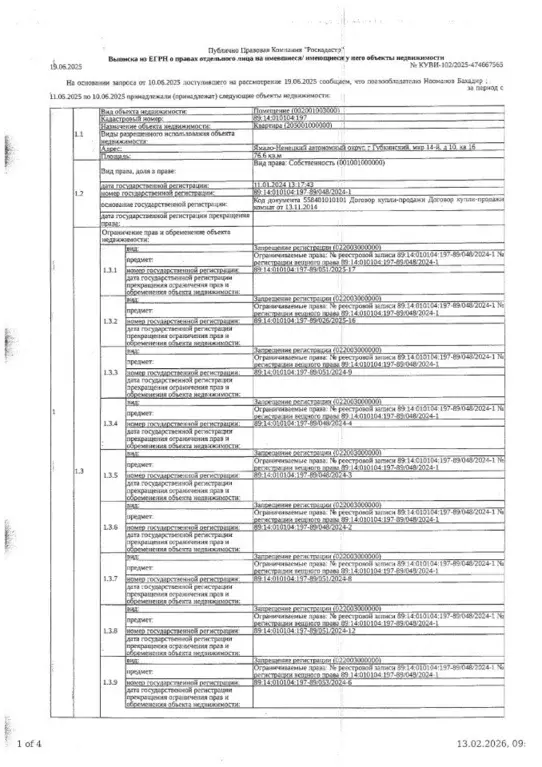Свободной планировки кв. Ямало-Ненецкий АО, Губкинский 14-й мкр, 10 ... - Фото 1