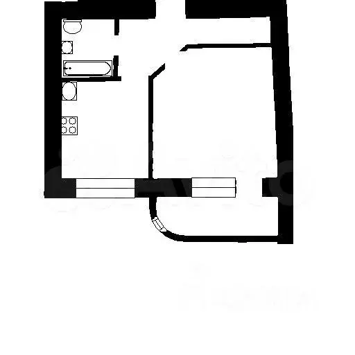 1-к. квартира, 45 м, 5/15 эт. - Фото 0