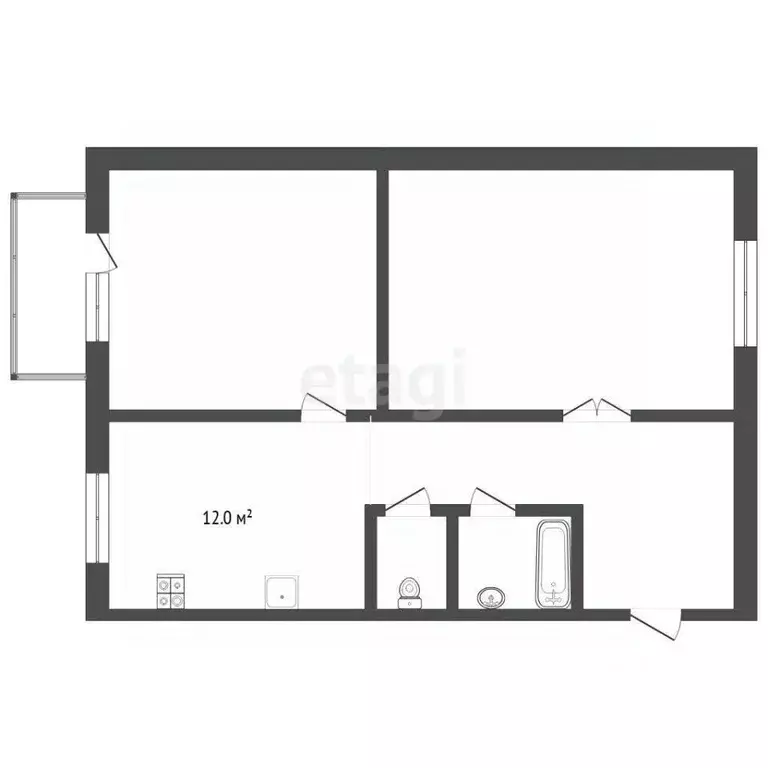 2-к кв. Тюменская область, Тюмень Тарманы мкр, ул. Малышева, 14 (65.5 ... - Фото 1
