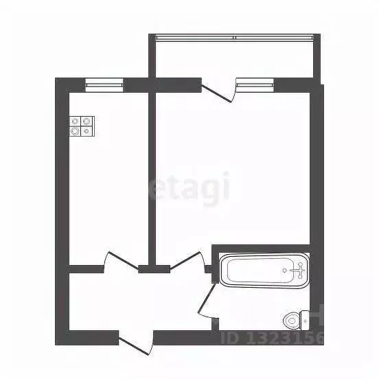 1-к кв. Челябинская область, пос. Увельский ул. Больничная, 1Б (28.8 ... - Фото 2