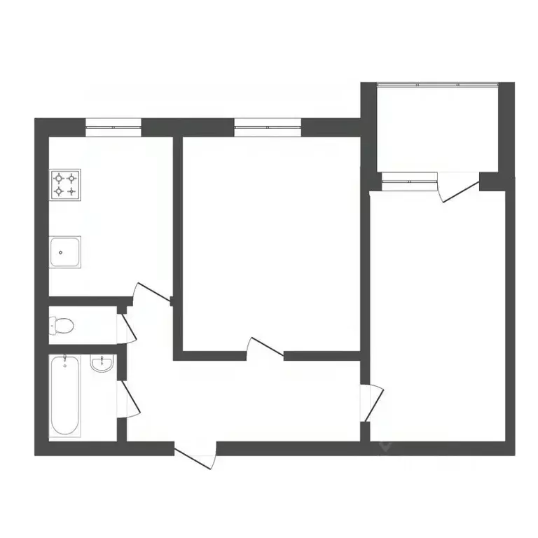2-к кв. Тюменская область, Тюмень ул. Мельникайте, 128 (51.0 м) - Фото 2