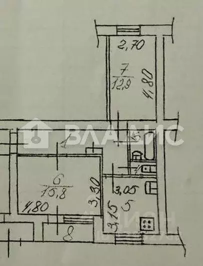 2-к кв. Пензенская область, Пенза ул. Краснова, 45 (52.0 м) - Фото 2