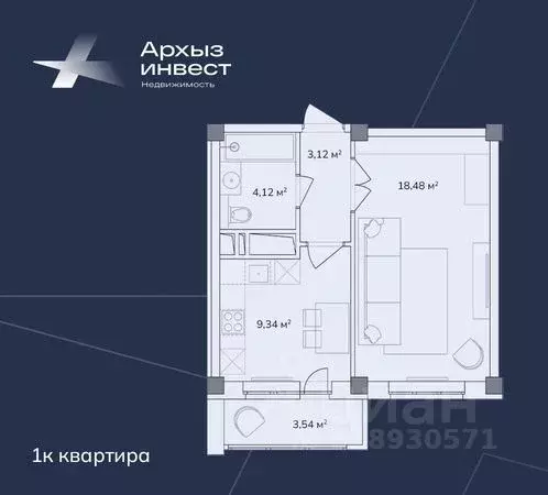 1-к кв. Карачаево-Черкесия, Черкесск Кавказская ул., 94 (40.0 м) - Фото 0
