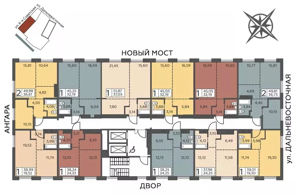 1-к кв. Иркутская область, Иркутск ул. 6-я Советская, 2 (38.25 м) - Фото 1