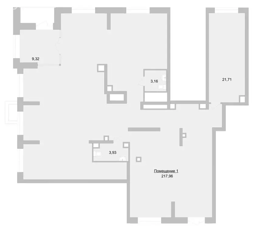 Офис (217.96 м) - Фото 1