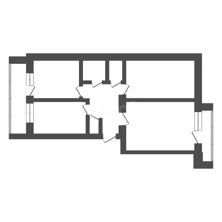 3-комнатная квартира: Юрга, проспект Победы, 2 (61.6 м) - Фото 1