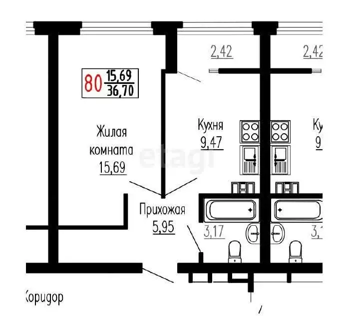 1-комнатная квартира: Екатеринбург, улица Лыжников, 3 (36.7 м) - Фото 0