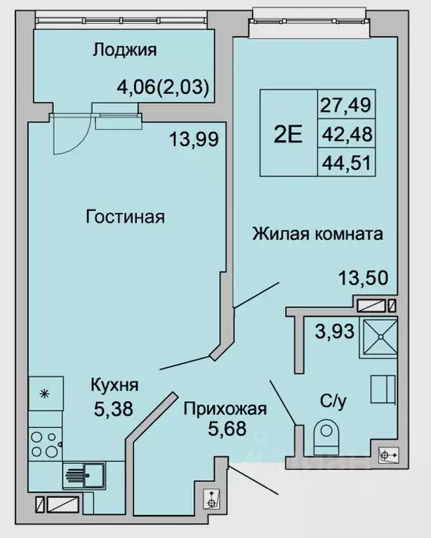 2-к кв. Ростовская область, Батайск ул. Булгакова, 11 (44.51 м) - Фото 0