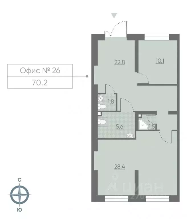 Помещение свободного назначения в Москва 2-й этап тер., Лучи жилой ... - Фото 1