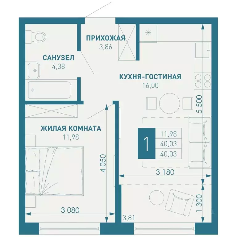 1-к кв. Краснодарский край, Краснодар пос. Березовый, Витаминкомбинат ... - Фото 0