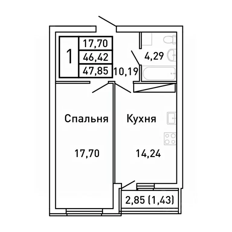 1-к кв. Самарская область, Самара Королев Звездный жилой комплекс ... - Фото 0