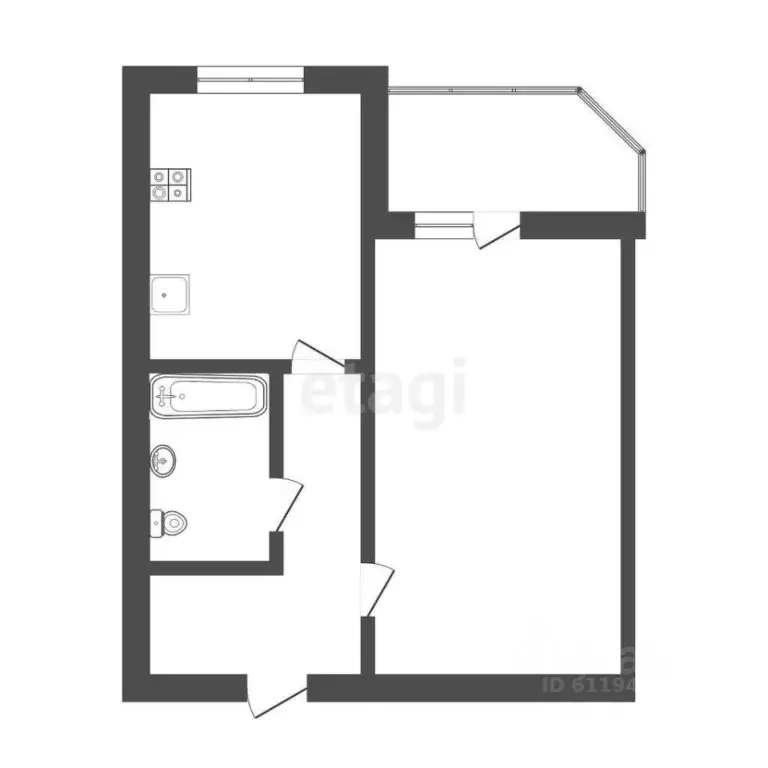 1-к кв. Мордовия, Саранск Московская ул., 17 (39.0 м) - Фото 1