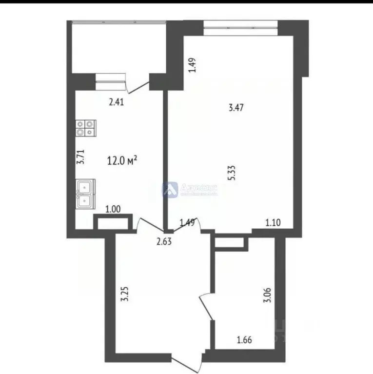 1-к кв. Тюменская область, Тюмень Малая Боровская ул., 28 (39.1 м) - Фото 2