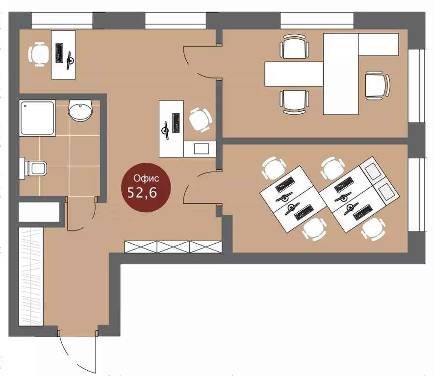 Офис в Новосибирская область, Новосибирск ул. Кошурникова, с24 (53 м) - Фото 1