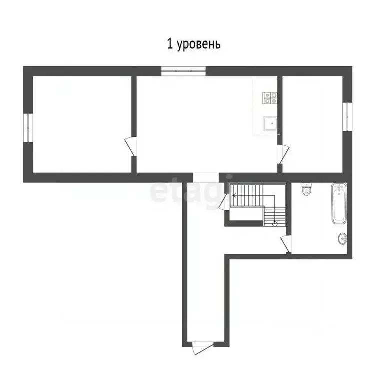 2-к кв. Тюменская область, Тюмень ул. Семакова, 21 (77.4 м) - Фото 2