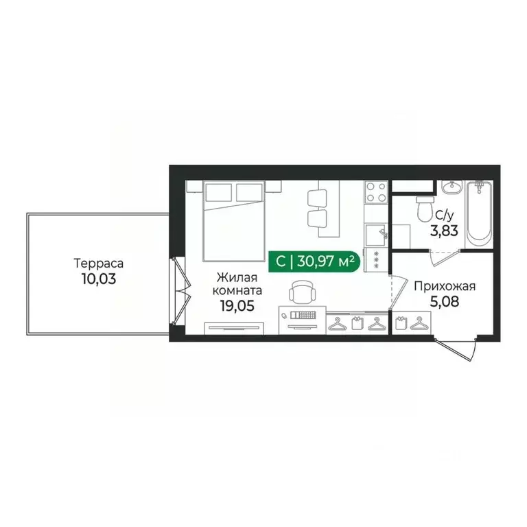 Студия Ленинградская область, Сертолово Всеволожский район, Сертолово ... - Фото 1