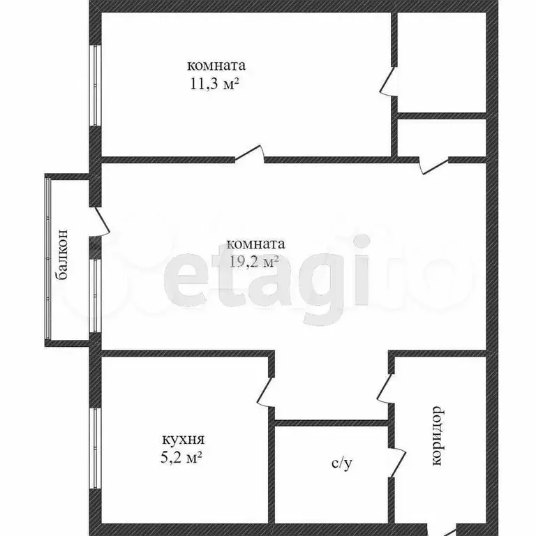 2-к. квартира, 44,6 м, 3/5 эт. - Фото 0