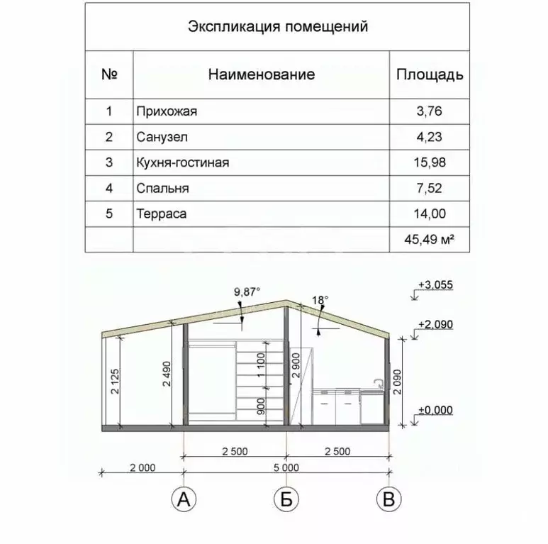 Дом в Севастополь с. Родниковское, ул. Менгирская (45 м) - Фото 1