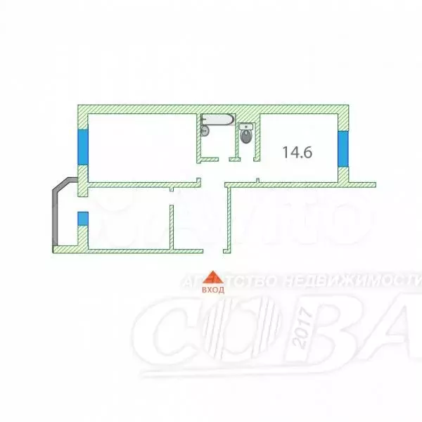 2-к. квартира, 67 м, 14/14 эт. - Фото 0