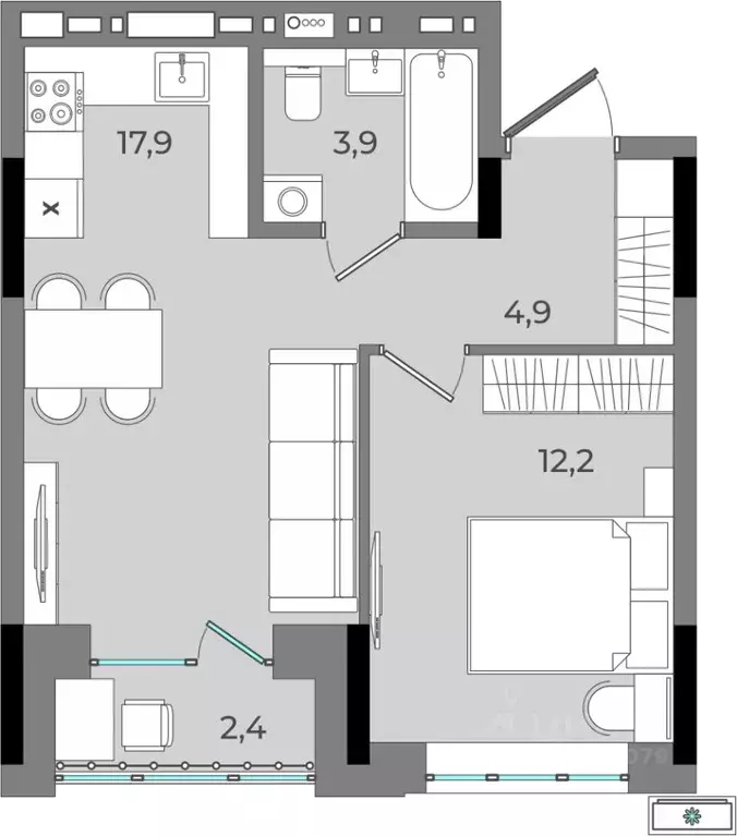 1-к кв. Удмуртия, Ижевск Северо-Западный жилрайон, 2-й мкр, Новый ... - Фото 0