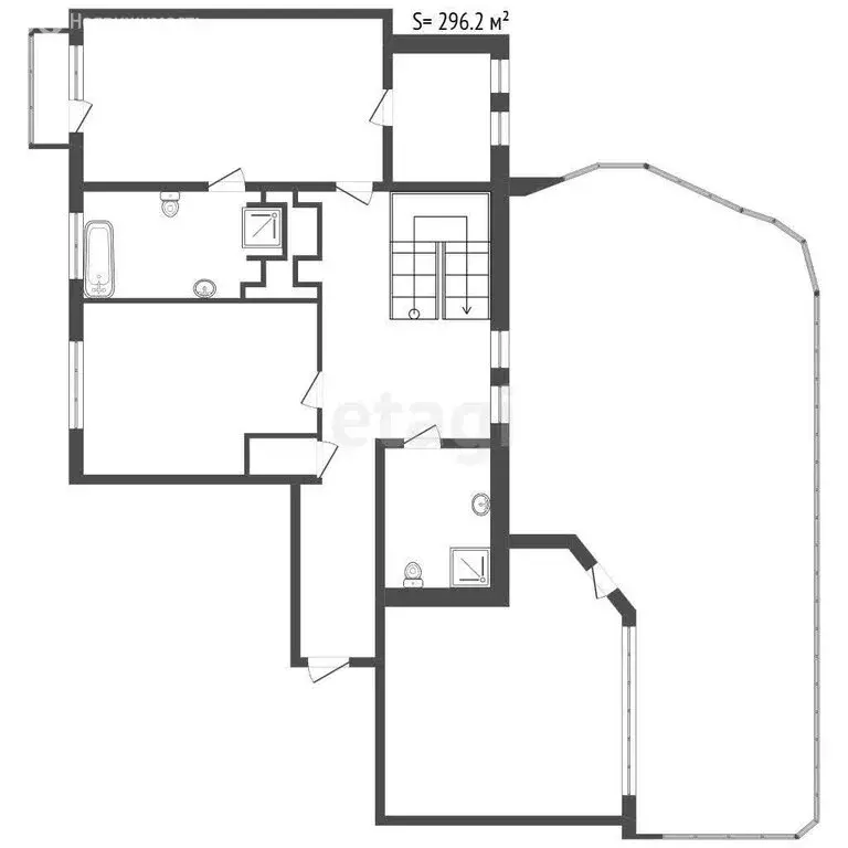 6-комнатная квартира: Санкт-Петербург, Воскресенская набережная, 12 ... - Фото 2