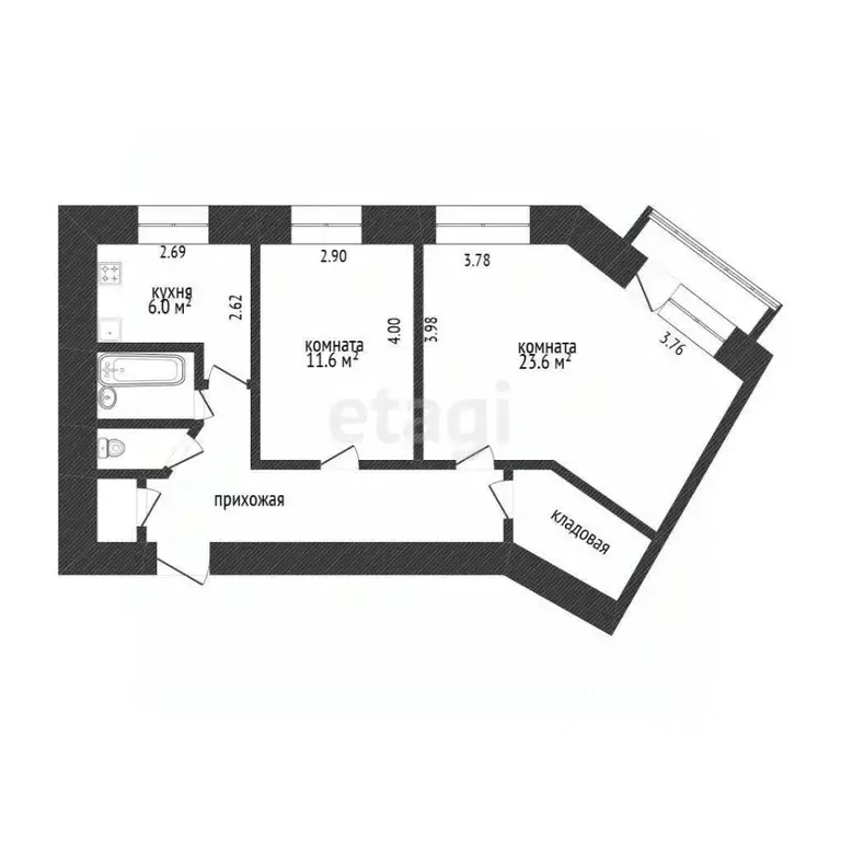 2-к кв. Воронежская область, Воронеж Краснозвездная ул., 10 (60.2 м) - Фото 2