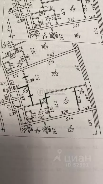 1-к кв. Московская область, Королев ул. Академика Легостаева, 8 (46.0 ... - Фото 2