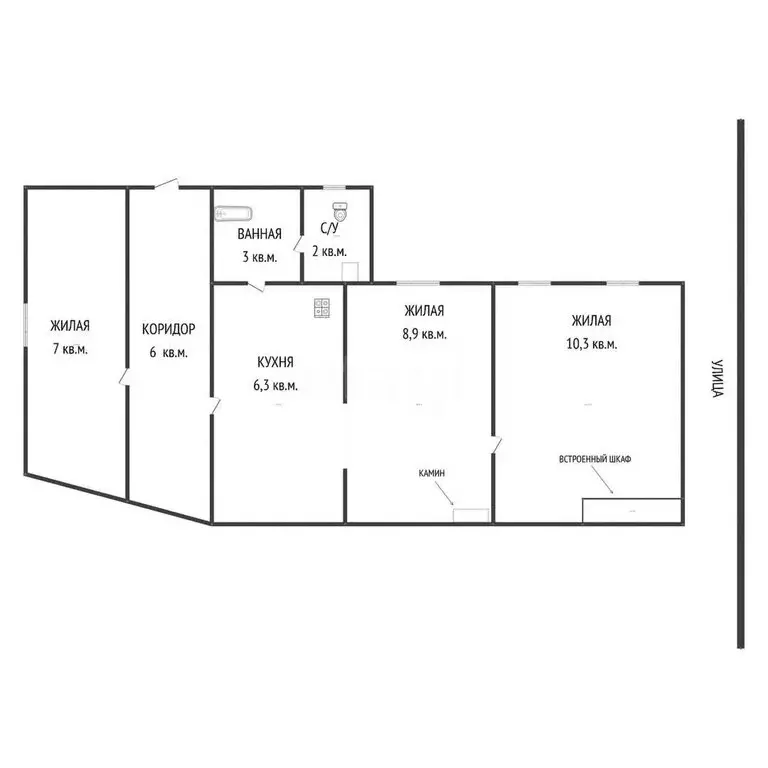 3-комнатная квартира: Майкоп, улица 12 Марта, 97 (45 м) - Фото 0