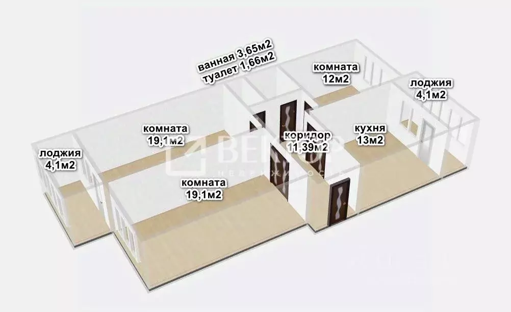 3-к кв. Ивановская область, Иваново Московский мкр, 18 (79.9 м) - Фото 1