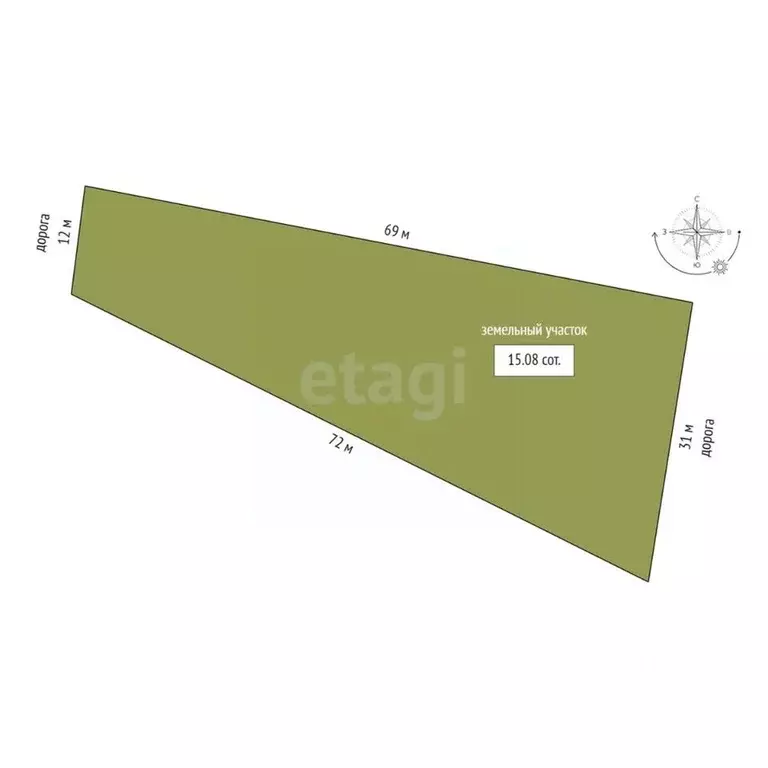 Участок в Забайкальский край, Читинский район, Монтажник ДНТ  (15.0 ... - Фото 2