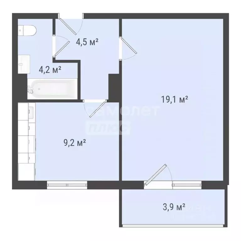 1-к кв. Омская область, Омск проезд 6-й Амурский, 16 (37.0 м) - Фото 2